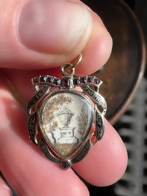 Georgian Mourning Heart c.1760
