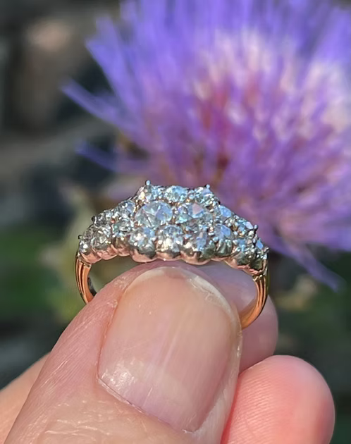 Old Cut Diamond Betrothal Ring c.1840