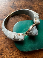 Grey Lava Carved Bracelet c.1820
