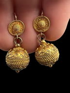 Etruscan Revival earrings