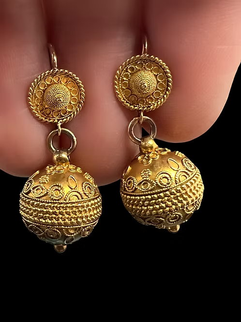Etruscan Revival earrings