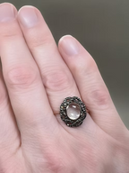 Ribbon Border Locket Ring c.1760