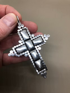 Edwardian Silver Paste Cross