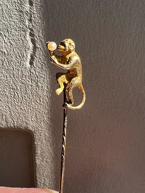 15ct Monkey Stickpin