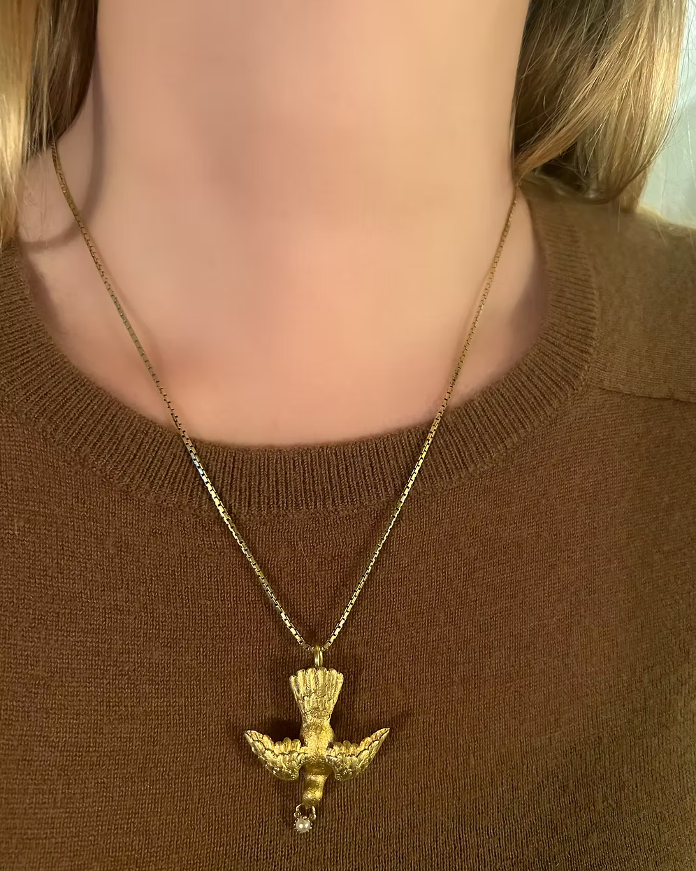 Victorian Dove Pendant