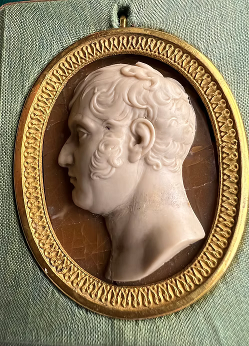Grand Tour Hardstone Portrait c.1810.