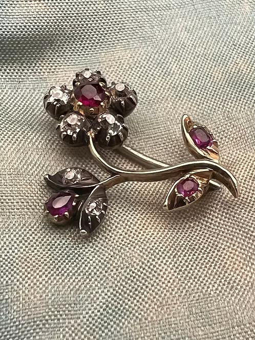 Ruby and Diamond Lacepin c.1820