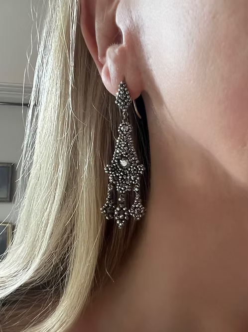 Georgian Cut-Steel Earrings