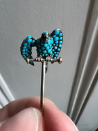 Turquoise Hawk Pin