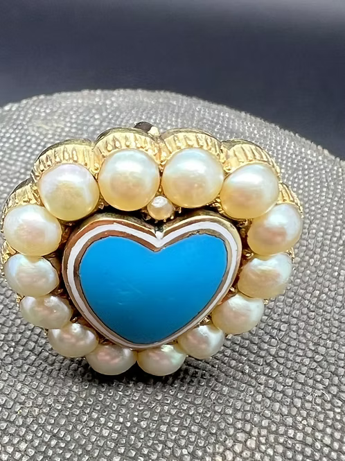 Pearl Enamel Heart