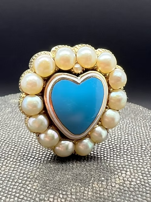 Pearl Enamel Heart