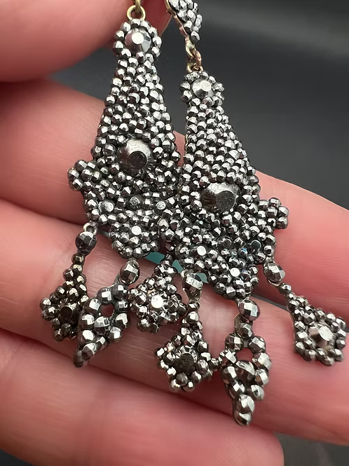 Georgian Cut-Steel Earrings