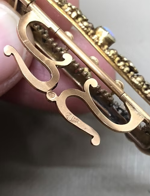 Acrostic Miniature Gold Buckle