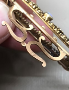 Acrostic Miniature Gold Buckle