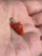 Coral Ram's Head Amulet