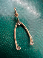 Victorian Diamond Wishbone Pendant