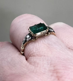 Emerald and Diamond Basket Back