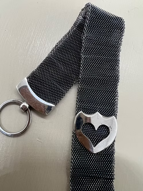 Steel Lyre Fob