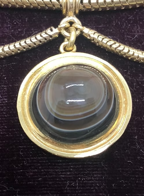 Banded Agate Demi-Parure