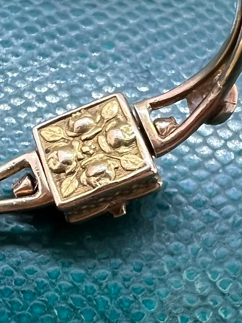 French Empire Swivel locket ring