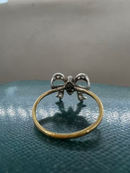 Old Cut Diamond Bow Ring