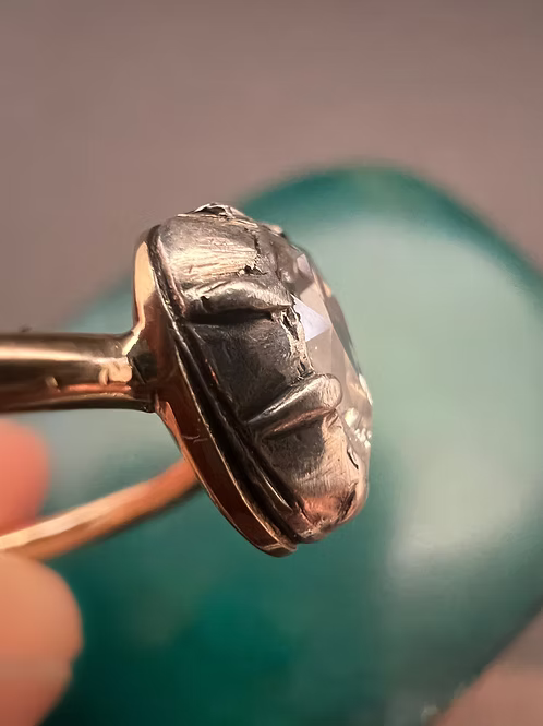 Heart-shaped Rose Diamond Ring