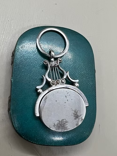 Steel Lyre Fob