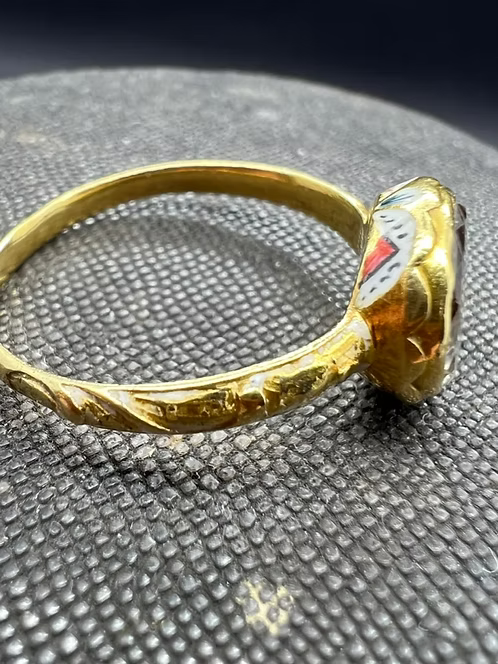 Stuart Crystal Enamelled Ring