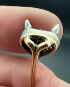 Diamond Fox Pin