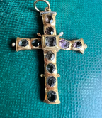 c17th Amethyst and Enamel Cross