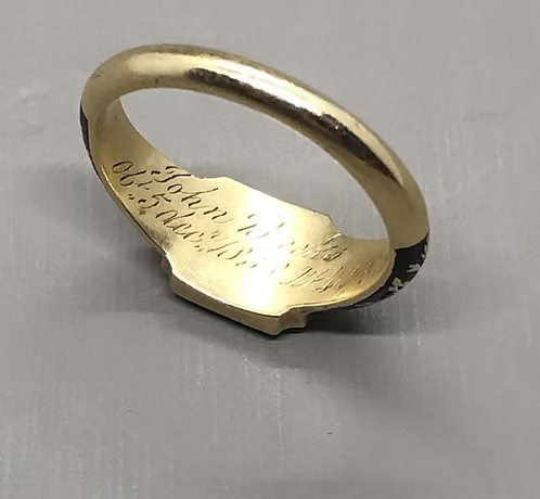 Mourning Ring for John Breeks 1838
