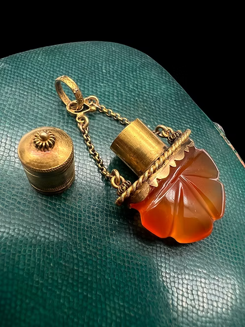 Regency Carnelian Scent Bottle Pendant