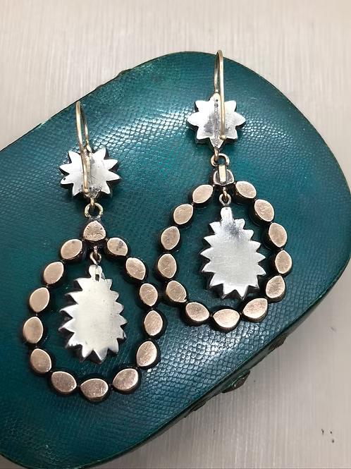 Topaz and paste pendeloques