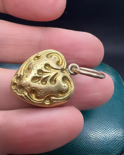 Repoussé Heart Locket