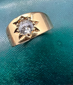 Old Cut Diamond Star Set Gypsy
