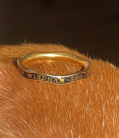 William Windham II Mourning Ring 1761