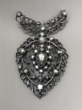 Rose diamond Flemish heart drop c.1820