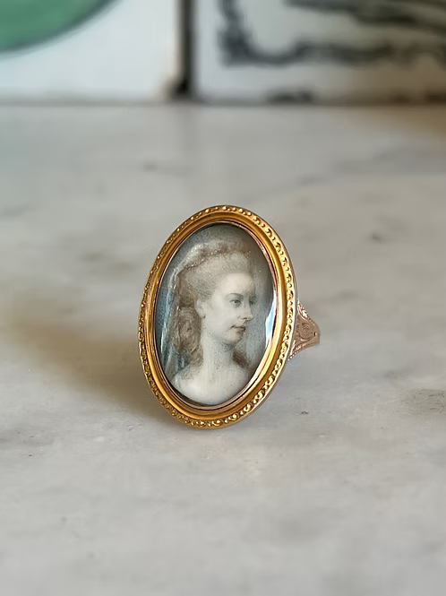 Scottish Portrait Miniature Ring