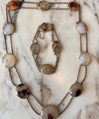 Moss Agate Esclavage Necklace