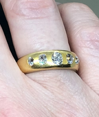 Victorian Diamond Flush-Set Rin