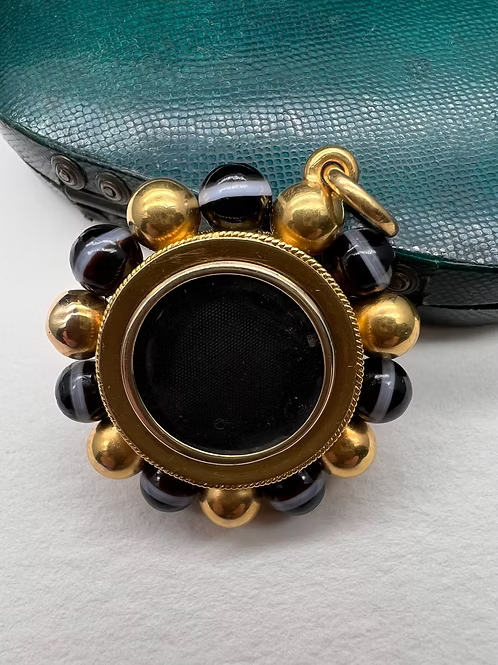 Victorian Banded Agate Pendant