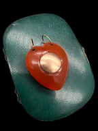 Carnelian Georgian Heart Pendant