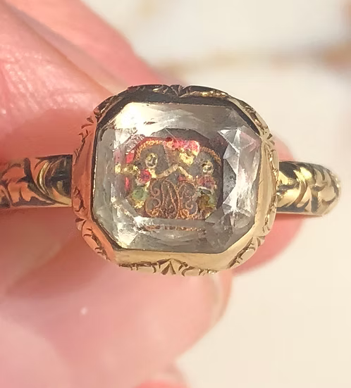 Stuart Crystal Betrothal Ring