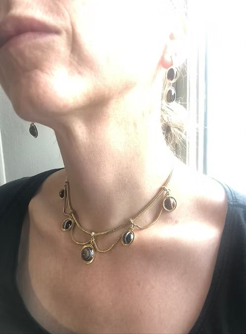 Banded Agate Demi-Parure