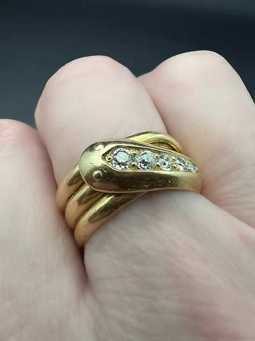 Diamond Snake Ring
