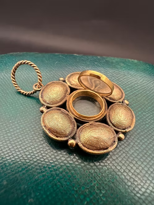 Topaz and Chrysoberyl locket