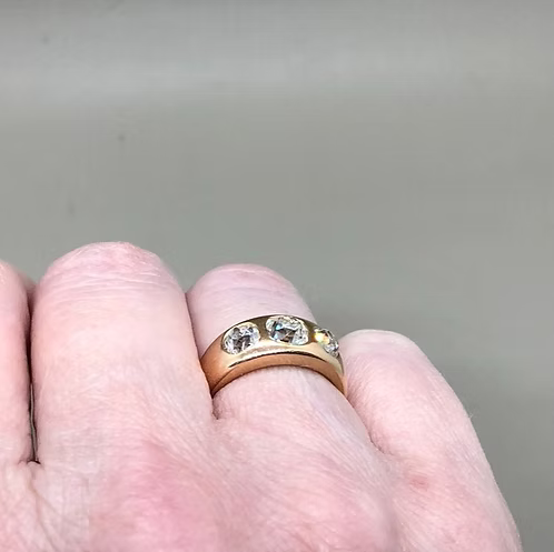 Old Cut Diamond 3 Stone
