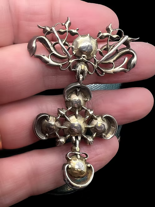 Ruby and River Pearl Rococo Pendant
