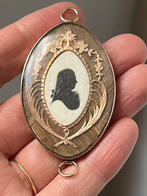 Mourning Silhouette Pendant