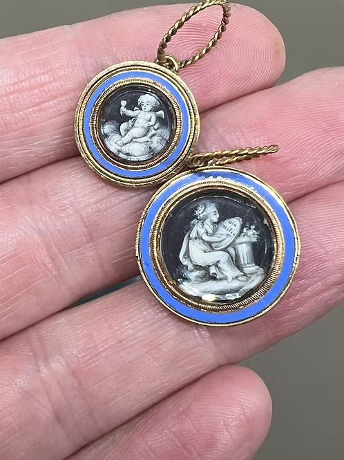 Grisaille Pendants